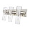 Z-Lite Lawson 3 Light Vanity, Brushed Nickel & Clear 343-3V-BN - alternate 2